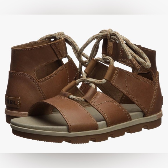 Sorel Women’s Torpeda Lace Flat Sandal size 8 - Picture 1 of 6